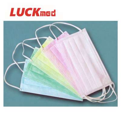 Disposable Medical 3 ply Non Woven Mask / Surgical Disposable Face Mask